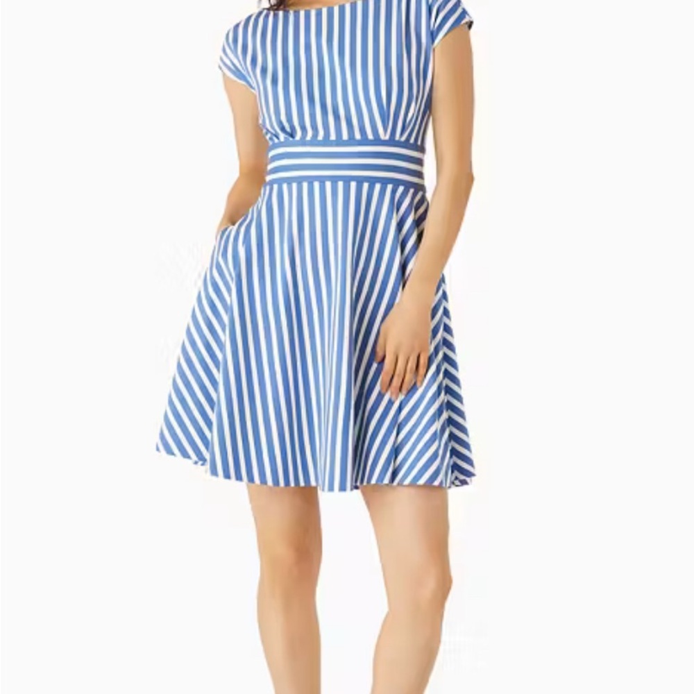 Kate Spade Fiorella Blue Striped Women's Dress